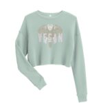 Vegan Elephant Crop Sweatshirt