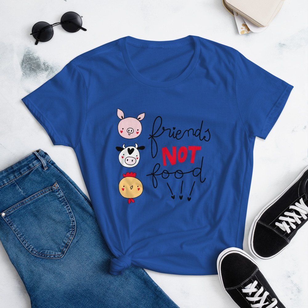 "Friends Not Food" Women's short sleeve t-shirt - Image 8