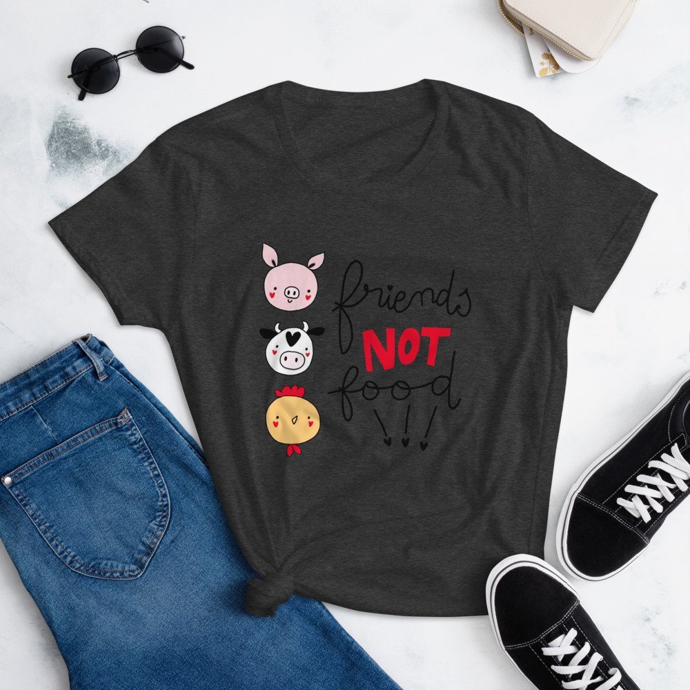 "Friends Not Food" Women's short sleeve t-shirt - Image 5